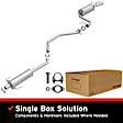 106-0879 Cat-Back Exhaust System, 2.5L, 4Cyl, Made of Aluminized Steel, Direct-Fit Exhaust Series