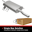 108-0071 Muffler-Back Exhaust System, 2.2L, 4Cyl, Made of Aluminized Steel, Direct-Fit Exhaust Series
