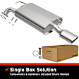 108-0072 Muffler-Back Exhaust System, 3.0L, 6Cyl, Made of Aluminized Steel, Direct-Fit Exhaust Series