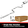 116-0015 Cat-Back Exhaust System, 3.5L, 6Cyl, Made of Stainless Steel, Direct-Fit Exhaust Series