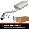 116-0626 Cat-Back Exhaust System, 1.8L, 4Cyl, Made of Stainless Steel, Direct-Fit Exhaust Series