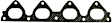 256-1160 Direct-Fit Exhaust Series Exhaust Flange Gasket - Direct Fit, Sold Individually