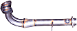 751-201 Front-Pipe Aluminized Steel Exhaust Pipe, Direct-Fit Exhaust Series