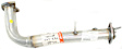 753-141 Down Pipe - Natural, Aluminum and Steel, Direct Fit, Sold Individually