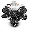 BP454CTCKB GM BB COMPATIBLE 454 C.I. ENGINE - 460 HP - DELUXE DRESSED WITH BLACK PULLEY KIT - HOLLEY CARBURETED