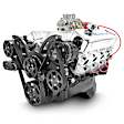 BP454CTCKB GM BB COMPATIBLE 454 C.I. ENGINE - 460 HP - DELUXE DRESSED WITH BLACK PULLEY KIT - HOLLEY CARBURETED