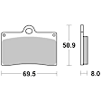 2003 Cannondale S440 - Front Carbon Fiber Ceramic Brake Pad Set