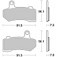 07HD17SA Front Brake Pad Set