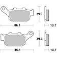 07HO27SP Rear Brake Pad Set