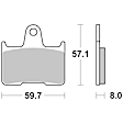 07KA21SP Rear Brake Pad Set