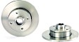 1999 Volkswagen Cabrio - Rear, Driver or Passenger Side Brake Disc, UV Coated, Plain Surface, Solid, 4 Lugs, 226 mm, From Chassis # 1E-XM806131, PRIME Series