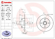 1999 Volkswagen Cabrio - Rear, Driver or Passenger Side Brake Disc, UV Coated, Plain Surface, Solid, 4 Lugs, 226 mm, From Chassis # 1E-XM806131, PRIME Series