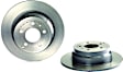 2000 Volvo C70 - Rear, Driver or Passenger Side Brake Disc, Coated, Plain Surface, Solid, 5 Lugs, 295 mm, 2.4L 5Cyl, PRIME UV Coated Series