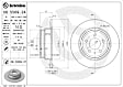 2000 Volvo C70 - Rear, Driver or Passenger Side Brake Disc, Coated, Plain Surface, Solid, 5 Lugs, 295 mm, 2.4L 5Cyl, PRIME UV Coated Series