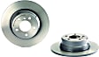 08.7019.81 Rear, Driver or Passenger Side Brake Disc, Coated, Plain Surface, Solid, 5 Lugs, 324 mm, PRIME UV Coated Series
