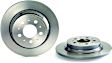 2007 Volvo XC70 - Rear, Driver or Passenger Side Brake Disc, Coated, Plain Surface, Solid, 5 Lugs, 288 mm, 2.5L 5Cyl, PRIME UV Coated Series