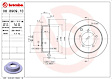 2001 Mitsubishi Diamante - Rear, Driver or Passenger Side Brake Disc, UV Coated, Plain Surface, Solid, 5 Lugs, 258 mm, 3.5L 6Cyl, PRIME Series