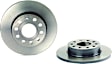 2008 Audi A3 Quattro - Rear, Driver or Passenger Side Brake Disc, Coated, Plain Surface, Solid, 5 Lugs, 256 mm, With 256 (mm) Diameter x 12 (mm) Rotor Thickness, 3.2L 6Cyl, PRIME UV Coated Series