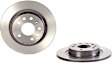 08.9511.11 Rear, Driver or Passenger Side Brake Disc, Coated, Plain Surface, Solid, 5 Lugs, 278 mm, PRIME UV Coated Series