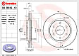 08.A147.1X Rear, Driver or Passenger Side Brake Disc, Coated, Cross-Drilled, Solid, 5 Lugs, 260 mm, Xtra Series