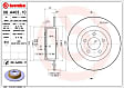 08.A403.11 Rear, Driver or Passenger Side Brake Disc, Plain Surface, Solid, 5 Lugs, 320 mm, Premium UV Coated Series