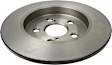 2018 Toyota Corolla - Rear, Driver or Passenger Side Brake Disc, Coated, Plain Surface, Solid, 5 Lugs, 259 mm, PRIME UV Coated Series