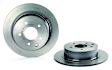 08.A715.11 Rear, Driver or Passenger Side Brake Disc, Plain Surface, Solid, 5 Lugs, 291.5 mm, Premium UV Coated Series