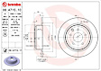 08.A715.11 Rear, Driver or Passenger Side Brake Disc, Plain Surface, Solid, 5 Lugs, 291.5 mm, Premium UV Coated Series