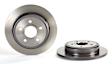 08.A863.11 Rear, Driver or Passenger Side Brake Disc, Coated, Plain Surface, Solid, 5 Lugs, 320 mm, PRIME UV Coated Series