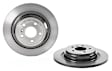 2015 Mercedes Benz ML350 - Rear, Driver or Passenger Side Brake Disc, Coated, Plain Surface, Solid, 5 Lugs, 325 mm, without Sport Package, 3.5L 6Cyl, PRIME UV Coated Series