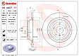 2015 Mercedes Benz ML350 - Rear, Driver or Passenger Side Brake Disc, Coated, Plain Surface, Solid, 5 Lugs, 325 mm, without Sport Package, 3.5L 6Cyl, PRIME UV Coated Series
