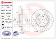 08.B348.4X Rear, Driver or Passenger Side Brake Disc, Cross-Drilled, Solid, 5 Lugs, 295 mm,, Xtra Series