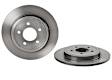 08.B412.11 Rear, Driver or Passenger Side Brake Disc, Coated, Plain Surface, Solid, 5 Lugs, 302 mm, PRIME UV Coated Series