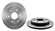 08.B449.11 Rear, Driver or Passenger Side Brake Disc, Plain Surface, Solid, 5 Lugs, 319.5 mm, Premium UV Coated Series