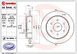 08.B449.11 Rear, Driver or Passenger Side Brake Disc, Plain Surface, Solid, 5 Lugs, 319.5 mm, Premium UV Coated Series