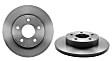 08.B600.11 Rear, Driver or Passenger Side Brake Disc, Coated, Plain Surface, Solid, 5 Lugs, 270 mm, PRIME UV Coated Series