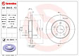 2015 Chevrolet Impala Limited - Rear, Driver or Passenger Side Brake Disc, Coated, Plain Surface, Solid, 5 Lugs, 270 mm, 3.6L 6Cyl, PRIME UV Coated Series
