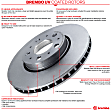 08.D281.11 Rear, Driver or Passenger Side Brake Disc, Coated, Plain Surface, Solid, 5 Lugs, 309 mm, PRIME UV Coated Series