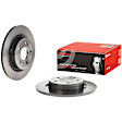 08.D759.11 Rear, Driver or Passenger Side Brake Disc, Coated, Plain Surface, Solid, 5 Lugs, 295 mm, 2.0L, 4Cyl, PRIME UV Coated Series