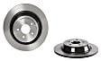 2014 Ford Fusion - Rear, Driver or Passenger Side Brake Disc, Coated, Plain Surface, Solid, 5 Lugs, 316 mm, WITHOUT HUB, 2.0L 4Cyl, PRIME UV Coated Series
