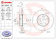 09.5254.10 Front Brake Disc, Plain Surface, Vented, 5 Lugs, 280 mm, 3.0L, 6Cyl, Premium UV Coated Series