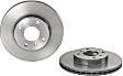 09.5254.21 Front Brake Disc, Plain Surface, Vented, 4 Lugs, 280 mm, Premium UV Coated Series