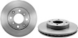 1996 Honda Civic - Front, Driver or Passenger Side Brake Disc, Coated, Plain Surface, Vented, 4 Lugs, 240 mm, Automatic Transaxle, 1.6L 4Cyl, PRIME Series