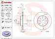 1996 Honda Civic - Front, Driver or Passenger Side Brake Disc, Coated, Plain Surface, Vented, 4 Lugs, 240 mm, Automatic Transaxle, 1.6L 4Cyl, PRIME Series