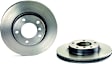09.5390.31 Front, Driver or Passenger Side Brake Disc, Coated, Plain Surface, Vented, 5 Lugs, 286 mm, PRIME Series