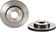 09.5457.31 Front, Driver or Passenger Side Brake Disc, Coated, Plain Surface, Vented, 5 Lugs, 262 mm, PRIME Series