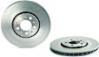 09.7010.21 Front, Driver or Passenger Side Brake Disc, Plain Surface, Vented, 5 Lugs, 288 mm,, Premium UV Coated Series