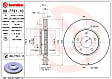 09.7731.11 Front, Driver or Passenger Side Brake Disc, Coated, Plain Surface, Vented, 5 Lugs, 305 mm, 4.0L, 8Cyl, PRIME Series