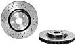2013 Subaru Impreza - Front, Driver or Passenger Side Brake Disc, Coated, Cross-Drilled, Vented, 5 Lugs, 326 mm, Xtra Series