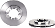 1999 Nissan Frontier - Front, Driver or Passenger Side Brake Disc, UV Coated, Plain Surface, Vented, 6 Lugs, 260 mm, RWD, PRIME Series